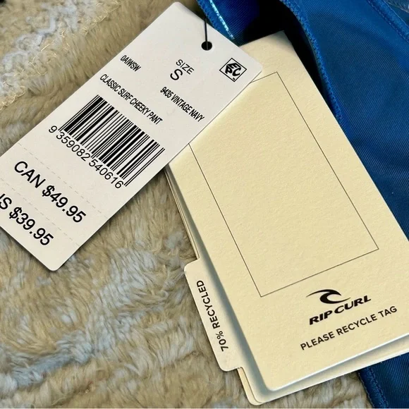 Women's Blue Bikini Bottom Sz S Rip Curl NWT - Picture 8 of 13